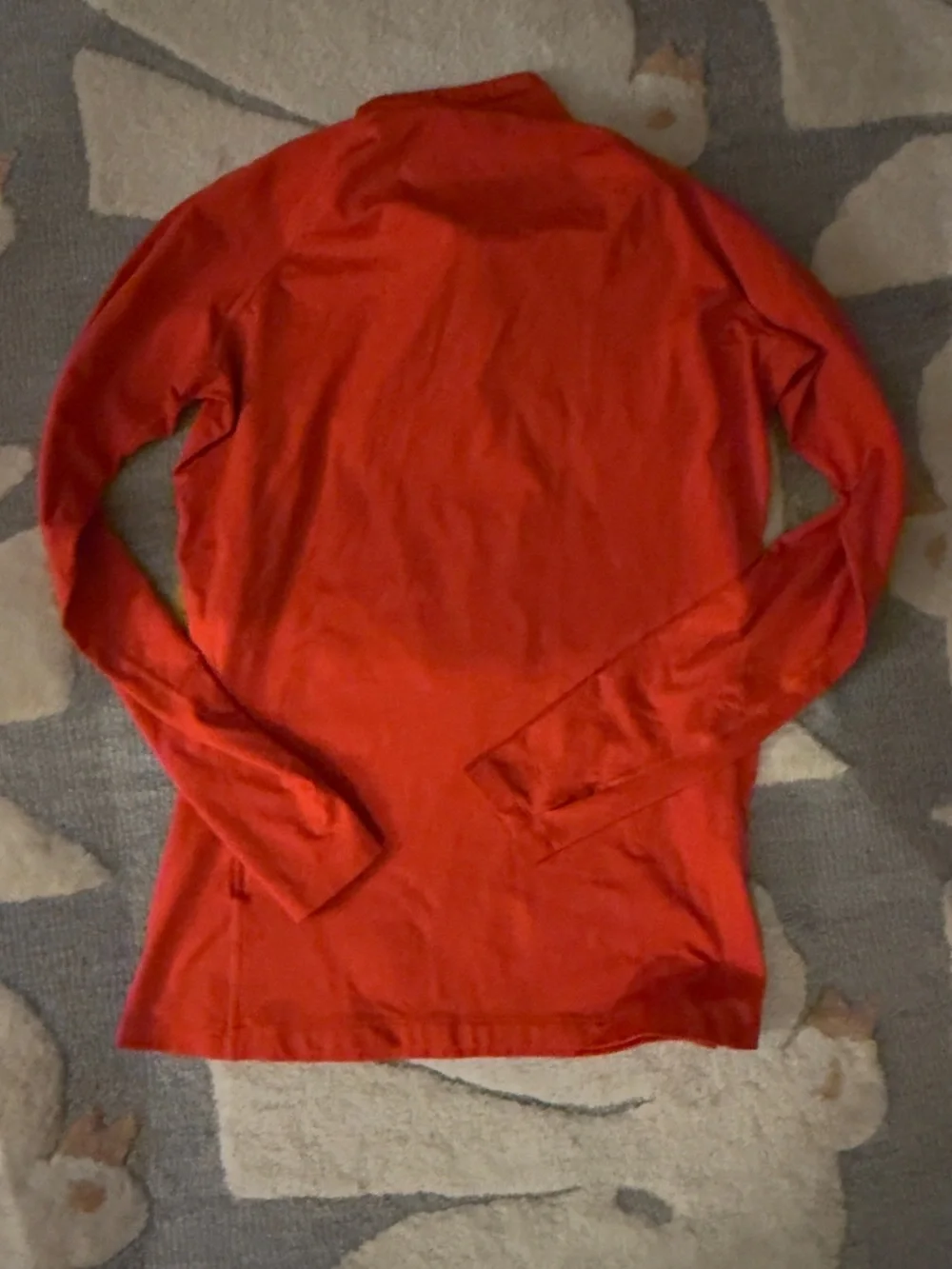 Nike Orange Long-Sleeve Half-Zip Top